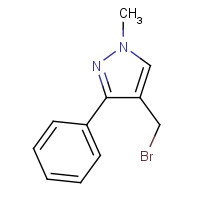 499770-86-4 4-(bromomethyl)-1-methyl-3-phenylpyrazole chemical structure