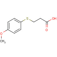 13739-36-1 3-(4-methoxyphenyl)sulfanylpropanoic acid chemical structure