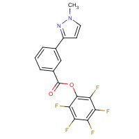910037-11-5 (2,3,4,5,6-pentafluorophenyl) 3-(1-methylpyrazol-3-yl)benzoate chemical structure