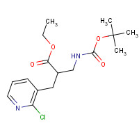 1114567-15-5 ethyl 2-[(2-chloropyridin-3-yl)methyl]-3-[(2-methylpropan-2-yl)oxycarbonylamino]propanoate chemical structure
