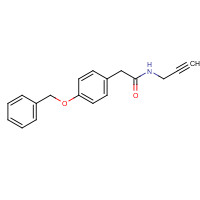 865233-91-6 2-(4-phenylmethoxyphenyl)-N-prop-2-ynylacetamide chemical structure