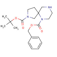 1160247-10-8 6-O-benzyl 2-O-tert-butyl 2,6,9-triazaspiro[4.5]decane-2,6-dicarboxylate chemical structure
