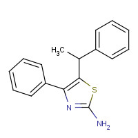 1391980-15-6 4-phenyl-5-(1-phenylethyl)-1,3-thiazol-2-amine chemical structure