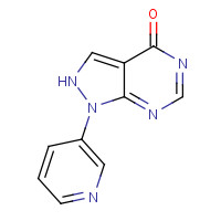650638-18-9 1-pyridin-3-yl-2H-pyrazolo[3,4-d]pyrimidin-4-one chemical structure