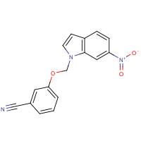 1542259-51-7 3-[(6-nitroindol-1-yl)methoxy]benzonitrile chemical structure