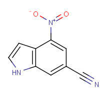1082041-51-7 4-nitro-1H-indole-6-carbonitrile chemical structure