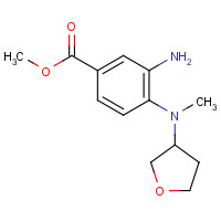 1168138-67-7 methyl 3-amino-4-[methyl(oxolan-3-yl)amino]benzoate chemical structure