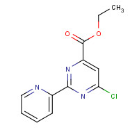 1240597-44-7 ethyl 6-chloro-2-pyridin-2-ylpyrimidine-4-carboxylate chemical structure