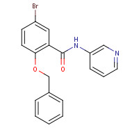 1285513-32-7 5-bromo-2-phenylmethoxy-N-pyridin-3-ylbenzamide chemical structure