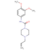 75289-74-6 N-(3,4-dimethoxyphenyl)-4-prop-2-enylpiperazine-1-carboxamide chemical structure