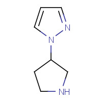 1196156-80-5 1-pyrrolidin-3-ylpyrazole chemical structure