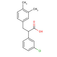 1379648-61-9 2-(3-chlorophenyl)-3-(3,4-dimethylphenyl)propanoic acid chemical structure