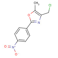 907200-67-3 4-(chloromethyl)-5-methyl-2-(4-nitrophenyl)-1,3-oxazole chemical structure