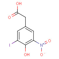 2646-51-7 2-(4-hydroxy-3-iodo-5-nitrophenyl)acetic acid chemical structure