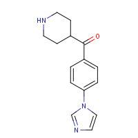 845885-89-4 (4-imidazol-1-ylphenyl)-piperidin-4-ylmethanone chemical structure