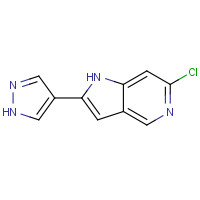 1400286-66-9 6-chloro-2-(1H-pyrazol-4-yl)-1H-pyrrolo[3,2-c]pyridine chemical structure