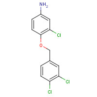 1039922-08-1 3-chloro-4-[(3,4-dichlorophenyl)methoxy]aniline chemical structure