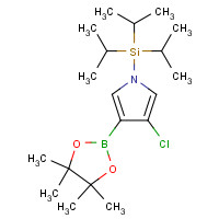 1126425-82-8 [3-chloro-4-(4,4,5,5-tetramethyl-1,3,2-dioxaborolan-2-yl)pyrrol-1-yl]-tri(propan-2-yl)silane chemical structure