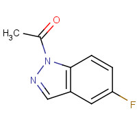141071-11-6 1-(5-fluoroindazol-1-yl)ethanone chemical structure