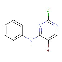 280581-50-2 5-bromo-2-chloro-N-phenylpyrimidin-4-amine chemical structure