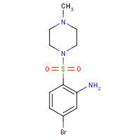 13723-58-5 5-bromo-2-(4-methylpiperazin-1-yl)sulfonylaniline chemical structure