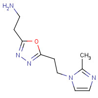 1223748-26-2 2-[5-[2-(2-methylimidazol-1-yl)ethyl]-1,3,4-oxadiazol-2-yl]ethanamine chemical structure