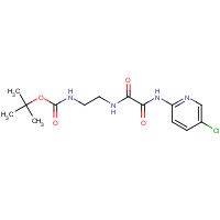 721926-77-8 tert-butyl N-[2-[[2-[(5-chloropyridin-2-yl)amino]-2-oxoacetyl]amino]ethyl]carbamate chemical structure