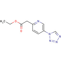 1374574-97-6 ethyl 2-[5-(tetrazol-1-yl)pyridin-2-yl]acetate chemical structure