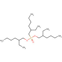 126-63-6 3-[[2-ethylhexoxy(2-ethylhexyl)phosphoryl]oxymethyl]heptane chemical structure