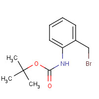 166329-43-7 tert-butyl N-[2-(bromomethyl)phenyl]carbamate chemical structure