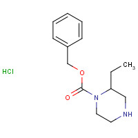 1179362-12-9 benzyl 2-ethylpiperazine-1-carboxylate;hydrochloride chemical structure