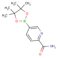1257553-74-4 5-(4,4,5,5-tetramethyl-1,3,2-dioxaborolan-2-yl)pyridine-2-carboxamide chemical structure