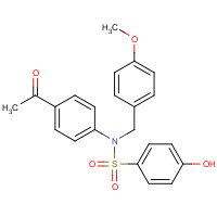 941695-43-8 N-(4-acetylphenyl)-4-hydroxy-N-[(4-methoxyphenyl)methyl]benzenesulfonamide chemical structure
