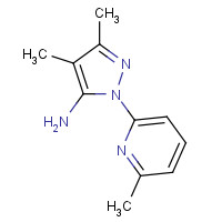 1335140-82-3 4,5-dimethyl-2-(6-methylpyridin-2-yl)pyrazol-3-amine chemical structure