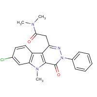220448-02-2 2-(7-chloro-5-methyl-4-oxo-3-phenylpyridazino[4,5-b]indol-1-yl)-N,N-dimethylacetamide chemical structure