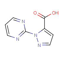 1448310-20-0 2-pyrimidin-2-ylpyrazole-3-carboxylic acid chemical structure