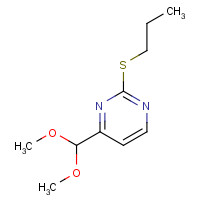 193747-11-4 4-(dimethoxymethyl)-2-propylsulfanylpyrimidine chemical structure