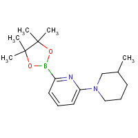 1310404-13-7 2-(3-methylpiperidin-1-yl)-6-(4,4,5,5-tetramethyl-1,3,2-dioxaborolan-2-yl)pyridine chemical structure
