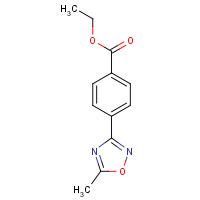 850375-01-8 ethyl 4-(5-methyl-1,2,4-oxadiazol-3-yl)benzoate chemical structure