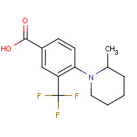 1140461-91-1 4-(2-methylpiperidin-1-yl)-3-(trifluoromethyl)benzoic acid chemical structure