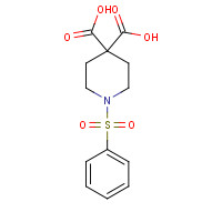 225517-21-5 1-(benzenesulfonyl)piperidine-4,4-dicarboxylic acid chemical structure