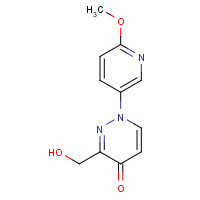 1314396-90-1 3-(hydroxymethyl)-1-(6-methoxypyridin-3-yl)pyridazin-4-one chemical structure