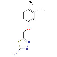 123216-99-9 5-[(3,4-dimethylphenoxy)methyl]-1,3,4-thiadiazol-2-amine chemical structure
