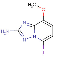 492468-97-0 5-iodo-8-methoxy-[1,2,4]triazolo[1,5-a]pyridin-2-amine chemical structure