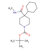 1225652-48-1 tert-butyl 4-cyclohexyl-4-(methylcarbamoyl)piperidine-1-carboxylate chemical structure