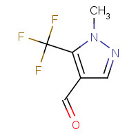 497833-04-2 1-methyl-5-(trifluoromethyl)pyrazole-4-carbaldehyde chemical structure