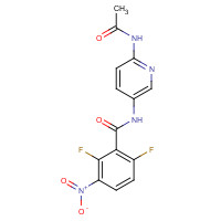 1103234-46-3 N-(6-acetamidopyridin-3-yl)-2,6-difluoro-3-nitrobenzamide chemical structure