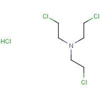 817-09-4 2-chloro-N,N-bis(2-chloroethyl)ethanamine;hydrochloride chemical structure
