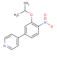 1445894-87-0 4-(4-nitro-3-propan-2-yloxyphenyl)pyridine chemical structure
