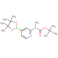 1254381-09-3 tert-butyl N-methyl-N-[4-(4,4,5,5-tetramethyl-1,3,2-dioxaborolan-2-yl)pyridin-2-yl]carbamate chemical structure